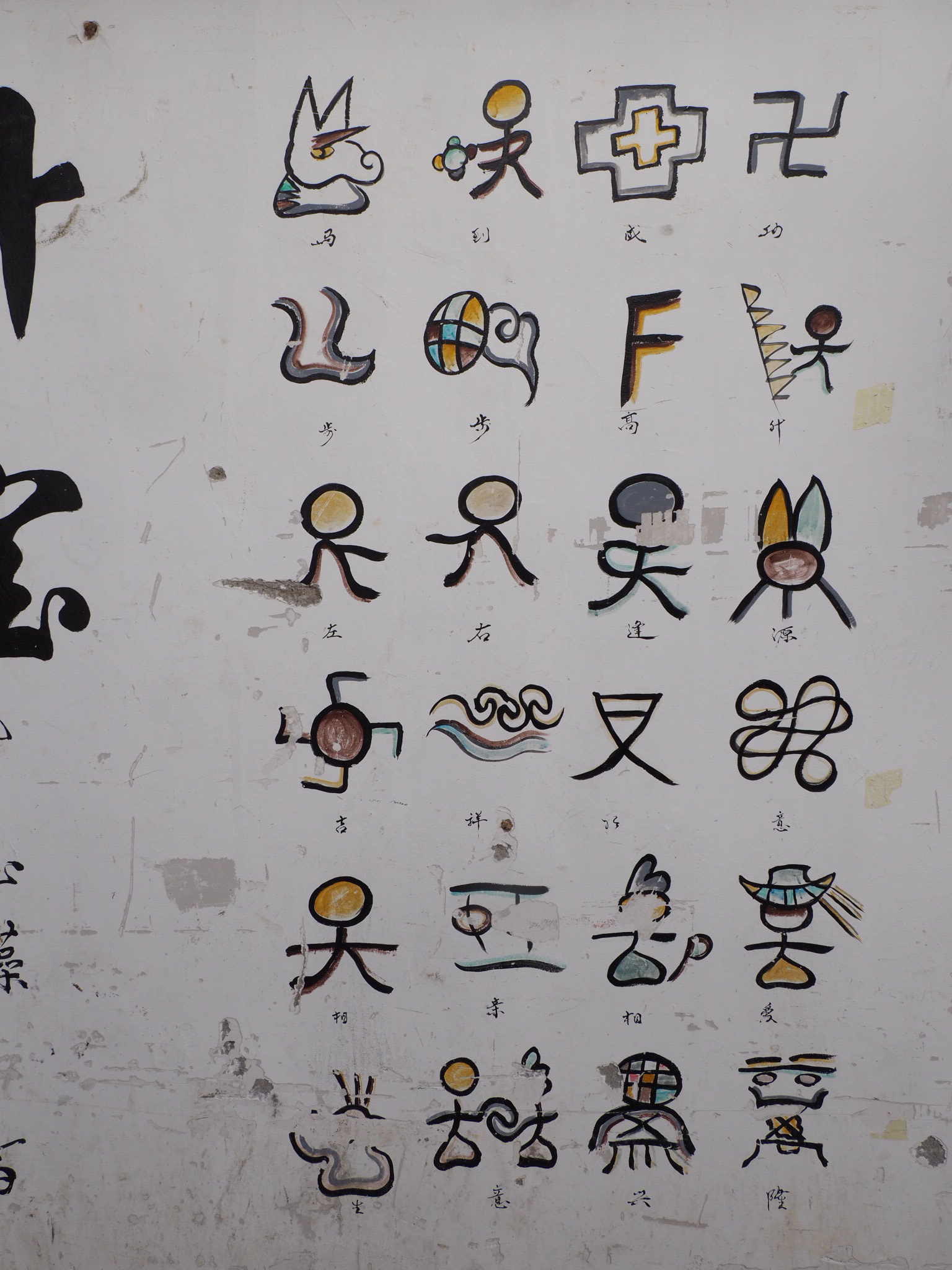 ナシ族の生きた象形文字！中国雲南省麗江でトンパ文字のハンコ（印鑑）を作った - ミズイロノタビ